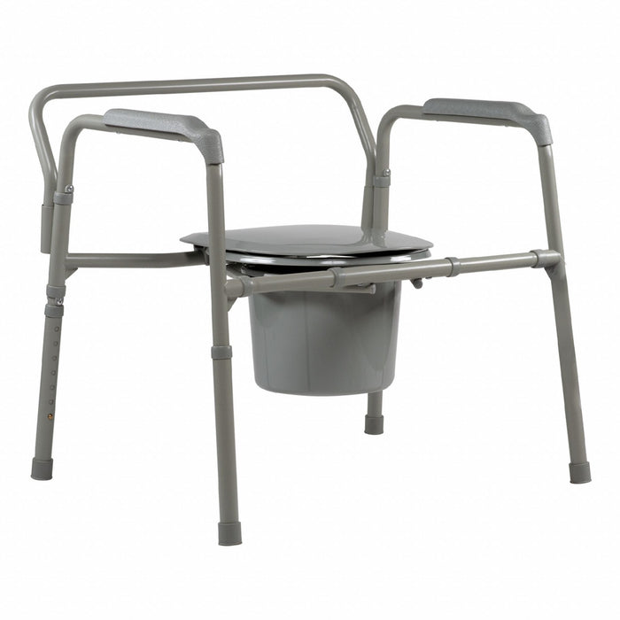 Commode Chair Gray Steel